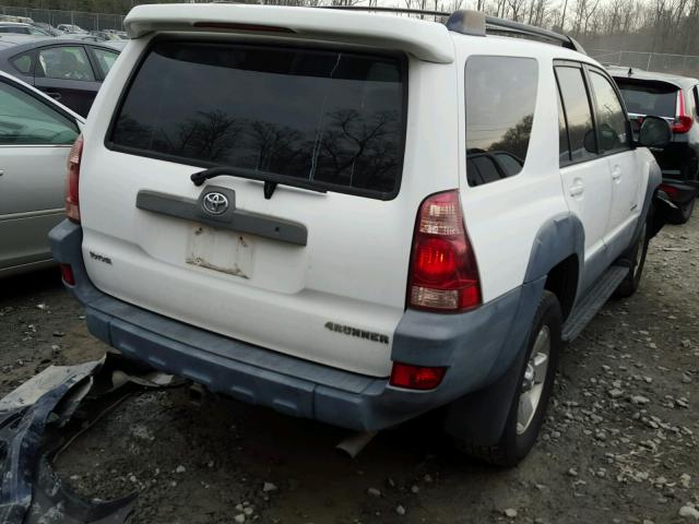 JTEBT14R930017040 - 2003 TOYOTA 4RUNNER SR WHITE photo 4