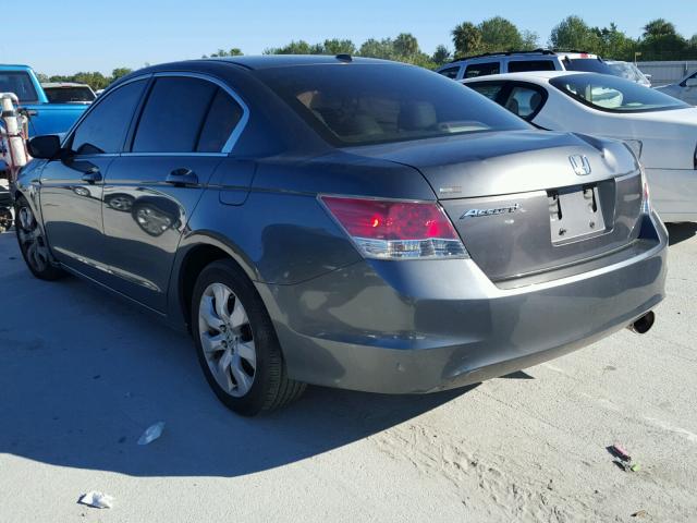 1HGCP26878A017600 - 2008 HONDA ACCORD EXL GRAY photo 3