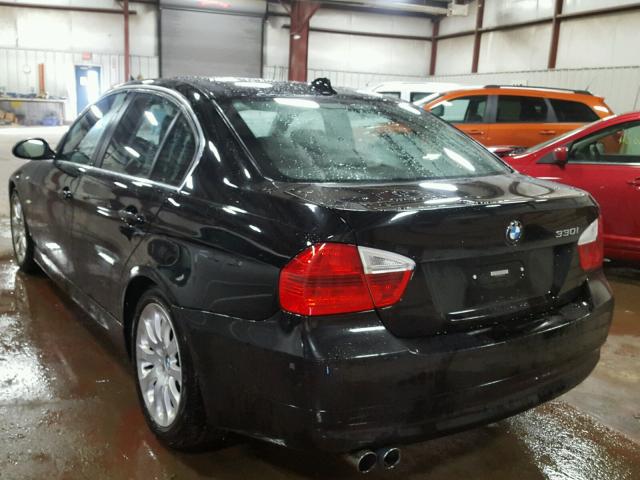 WBAVB33586KR81228 - 2006 BMW 330 I BLACK photo 3