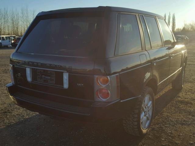 SALME11414A165381 - 2004 LAND ROVER RANGE ROVE BLACK photo 4