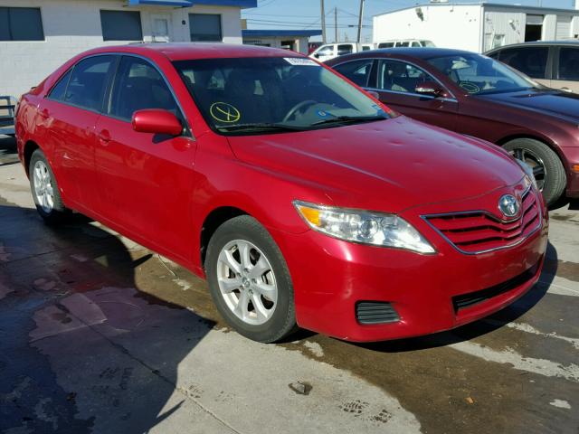 4T1BF3EK1BU702550 - 2011 TOYOTA CAMRY BASE RED photo 1