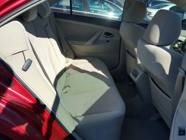 4T1BF3EK1BU702550 - 2011 TOYOTA CAMRY BASE RED photo 6