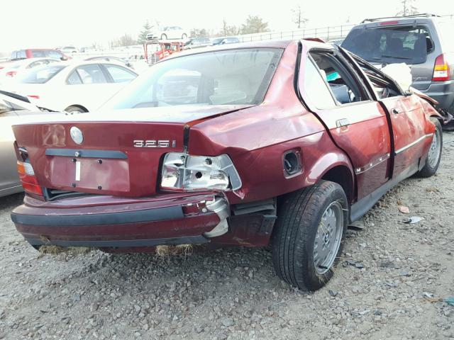 WBACB4328RFL16541 - 1994 BMW 325 I AUTO MAROON photo 10