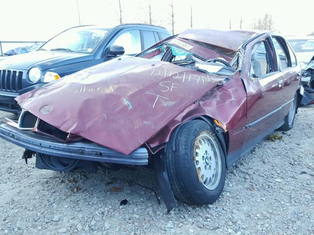WBACB4328RFL16541 - 1994 BMW 325 I AUTO MAROON photo 2