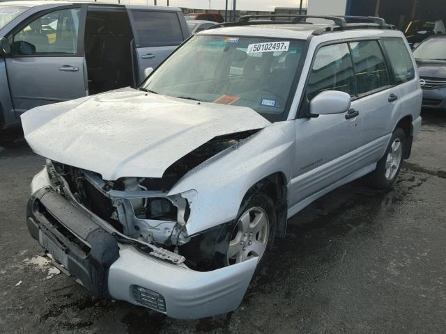 JF1SF65602H742318 - 2002 SUBARU FORESTER S SILVER photo 2