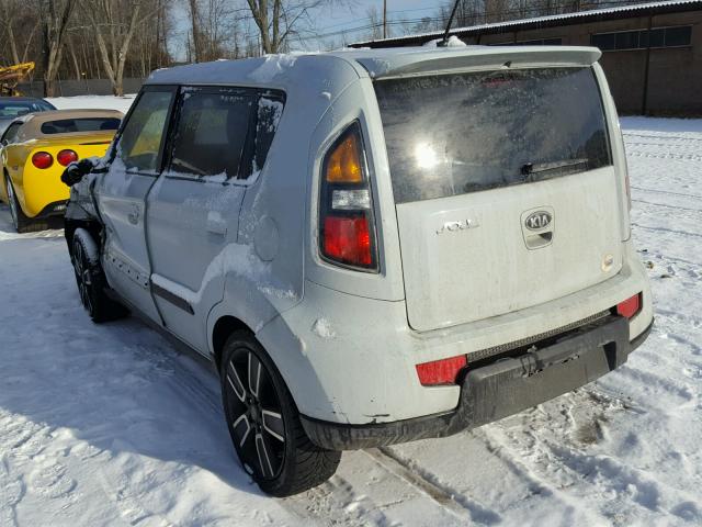 KNDJT2A24A7164545 - 2010 KIA SOUL + WHITE photo 3