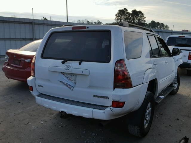 JTEBU14R758030449 - 2005 TOYOTA 4RUNNER SR WHITE photo 4