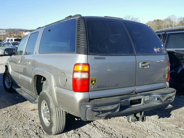 3GNGC26U61G150985 - 2001 CHEVROLET SUBURBAN C BEIGE photo 3