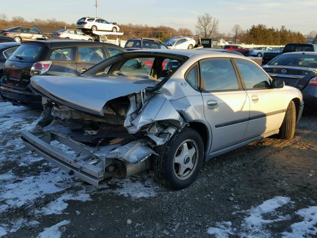 2G1WF52K439331087 - 2003 CHEVROLET IMPALA SILVER photo 4