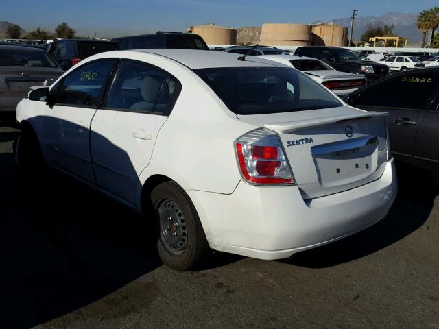 3N1AB6APXCL730053 - 2012 NISSAN SENTRA 2.0 WHITE photo 3