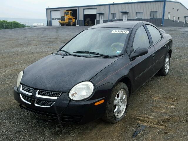 1B3ES56C14D643259 - 2004 DODGE NEON SXT BLACK photo 2