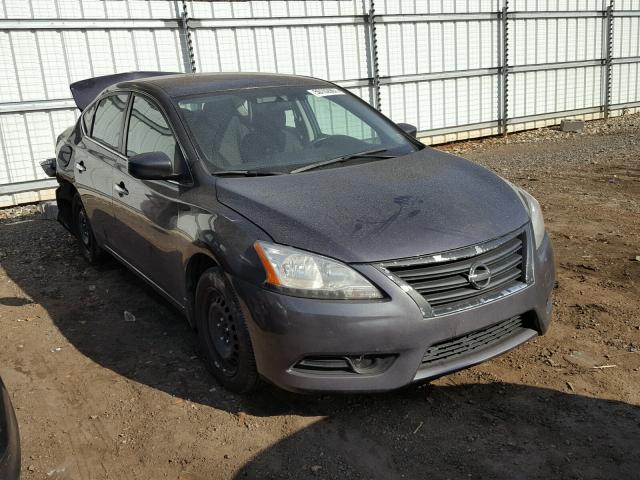 3N1AB7AP0DL626100 - 2013 NISSAN SENTRA S GRAY photo 1