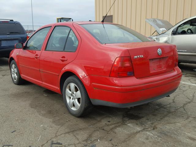 3VWSK69M23M159435 - 2003 VOLKSWAGEN JETTA GLS RED photo 3