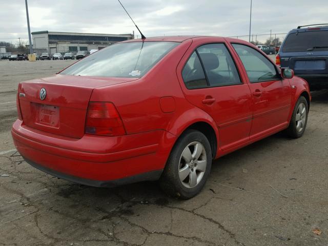 3VWSK69M23M159435 - 2003 VOLKSWAGEN JETTA GLS RED photo 4