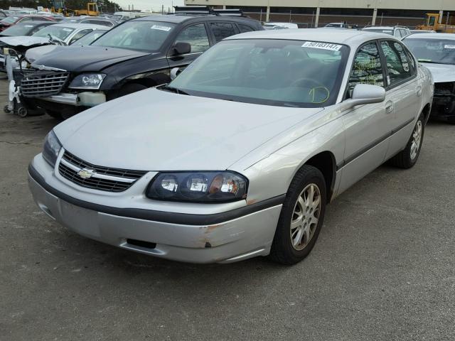 2G1WF52EX59156969 - 2005 CHEVROLET IMPALA SILVER photo 2