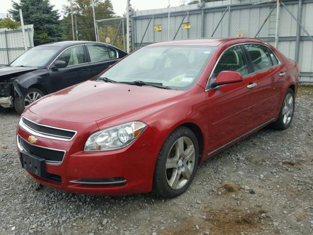 1G1ZC5E08CF294343 - 2012 CHEVROLET MALIBU 1LT RED photo 2