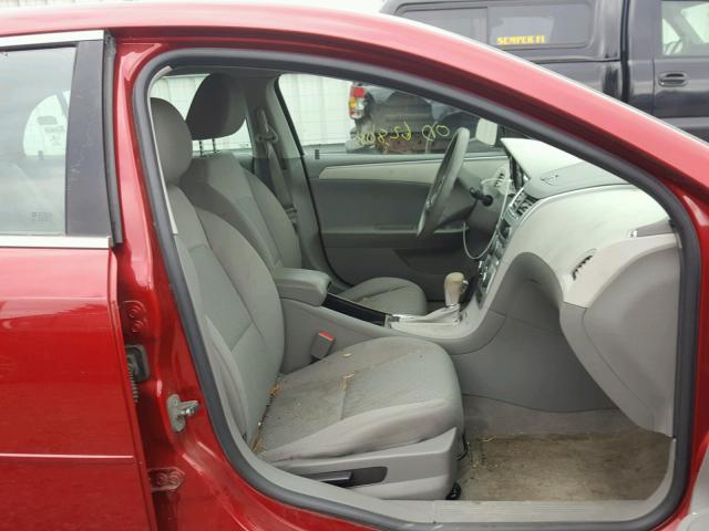 1G1ZC5E08CF294343 - 2012 CHEVROLET MALIBU 1LT RED photo 5
