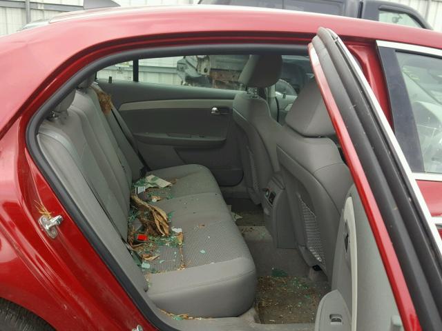 1G1ZC5E08CF294343 - 2012 CHEVROLET MALIBU 1LT RED photo 6