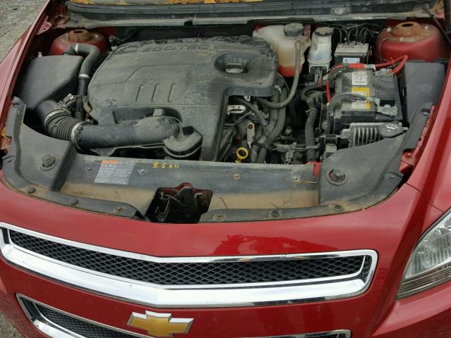 1G1ZC5E08CF294343 - 2012 CHEVROLET MALIBU 1LT RED photo 7