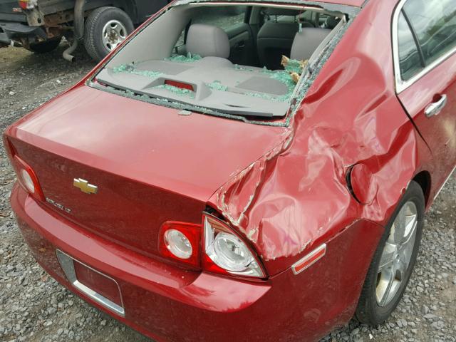 1G1ZC5E08CF294343 - 2012 CHEVROLET MALIBU 1LT RED photo 9
