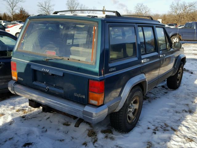 1J4FJ78S3TL188113 - 1996 JEEP CHEROKEE GREEN photo 4