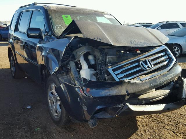 5FNYF4H69CB077943 - 2012 HONDA PILOT EXL BLUE photo 1