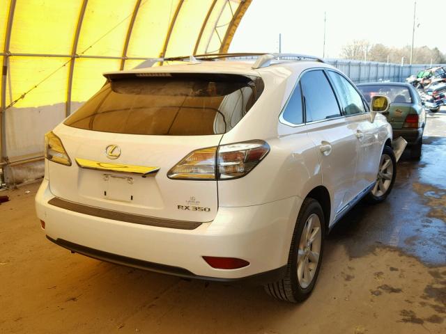 2T2BK1BA9CC148524 - 2012 LEXUS RX 350 WHITE photo 4