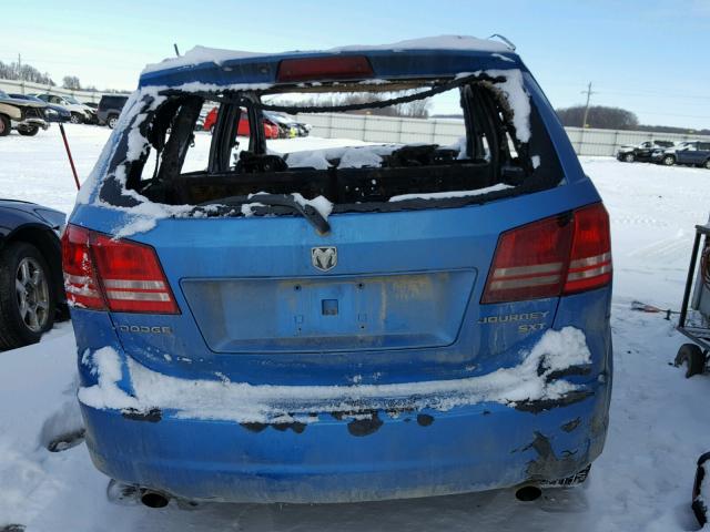 3D4GG57V69T586649 - 2009 DODGE JOURNEY SX BLUE photo 9