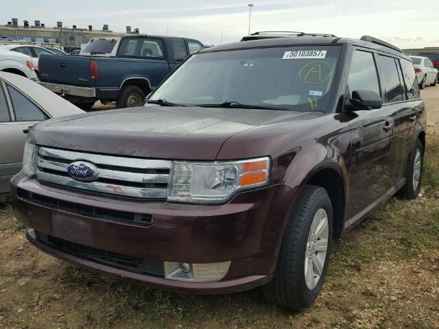 2FMGK5BC9CBD18579 - 2012 FORD FLEX SE BURGUNDY photo 2