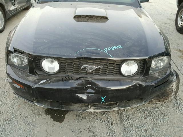 1ZVHT82HX85206370 - 2008 FORD MUSTANG GT BLACK photo 7