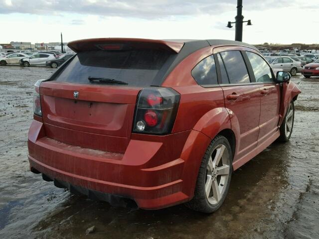 1B3HB68FX8D793077 - 2008 DODGE CALIBER SR ORANGE photo 4