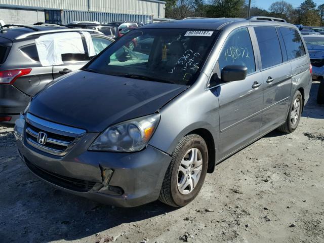 5FNRL387X7B093767 - 2007 HONDA ODYSSEY EX GRAY photo 2