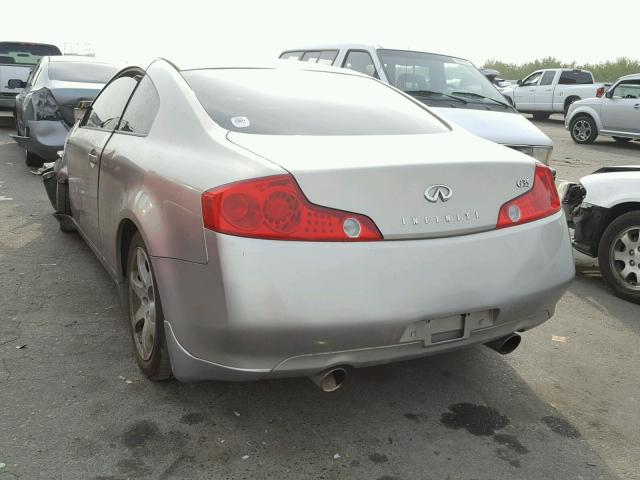 JNKCV54E03M223555 - 2003 INFINITI G35 SILVER photo 3