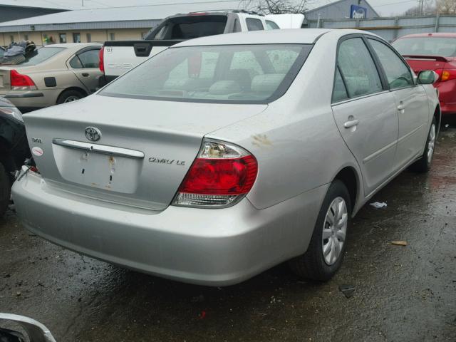 4T1BE32K05U500049 - 2005 TOYOTA CAMRY LE SILVER photo 4