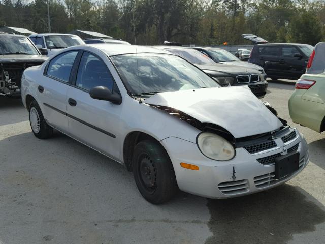 1B3ES26C44D551724 - 2004 DODGE NEON BASE SILVER photo 1