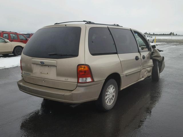 2FMZA51411BA59007 - 2001 FORD WINDSTAR L BEIGE photo 4