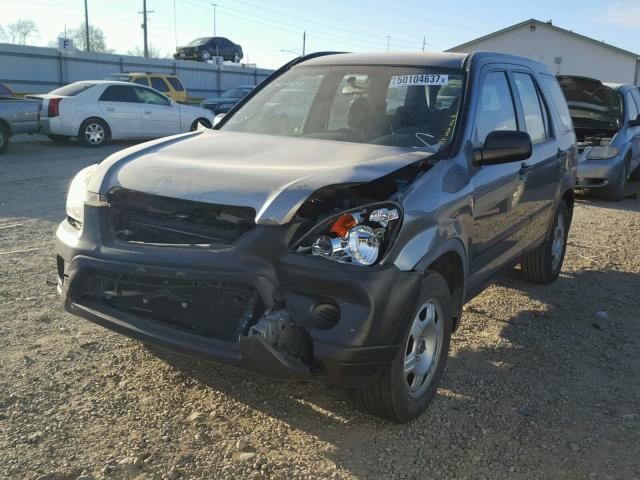 JHLRD68506C015980 - 2006 HONDA CR-V LX GRAY photo 2