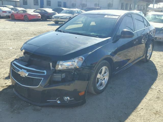 1G1PF5S92B7298964 - 2011 CHEVROLET CRUZE LT BLACK photo 2