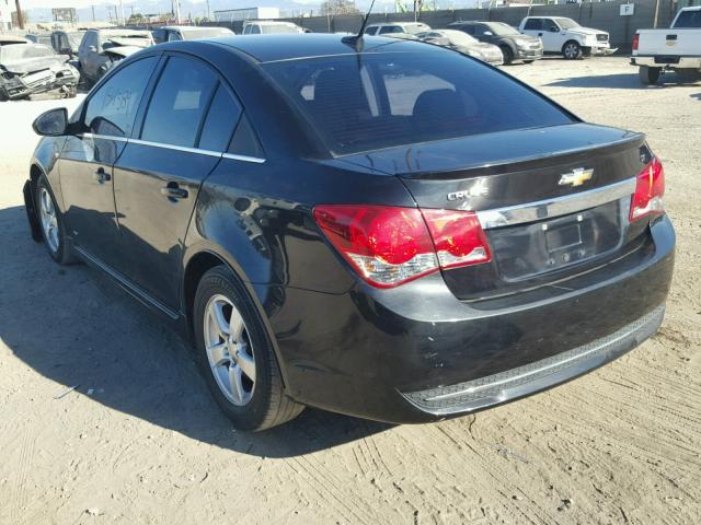 1G1PF5S92B7298964 - 2011 CHEVROLET CRUZE LT BLACK photo 3