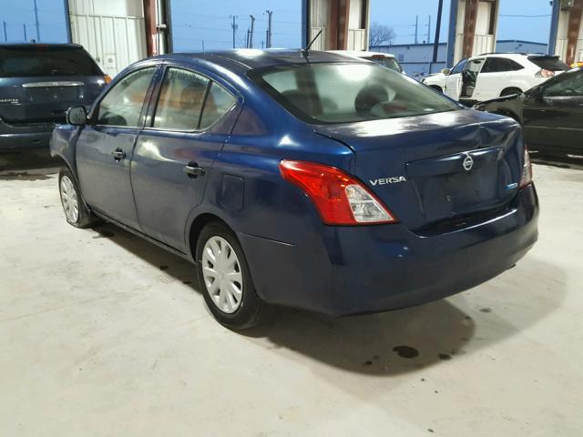 3N1CN7AP0CL831575 - 2012 NISSAN VERSA S BLUE photo 3