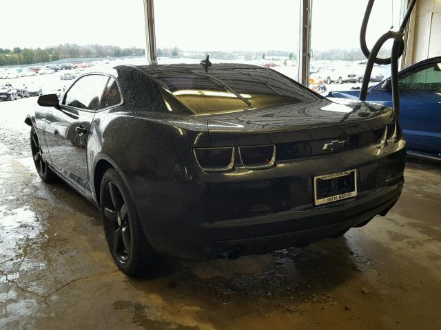 2G1FB1ED1B9141330 - 2011 CHEVROLET CAMARO LT BLACK photo 3