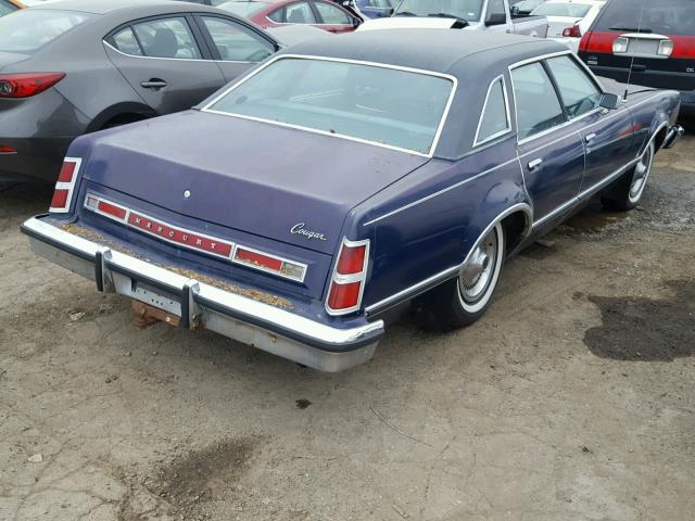 8H92H509788 - 1978 MERCURY COUGAR WGN BLUE photo 4