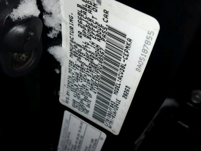 4T1BE32K72U108567 - 2002 TOYOTA CAMRY LE შავი ფოტო 10