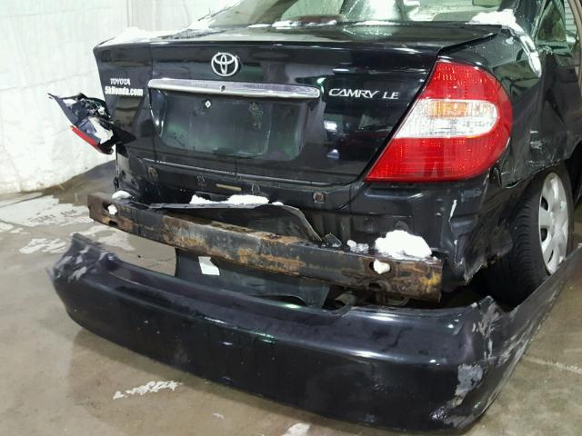 4T1BE32K72U108567 - 2002 TOYOTA CAMRY LE შავი ფოტო 9