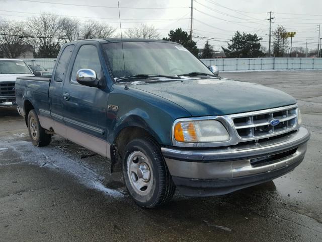 1FTEX17L1VNC74406 - 1997 FORD F150 GREEN photo 1