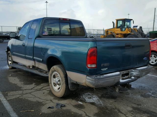 1FTEX17L1VNC74406 - 1997 FORD F150 GREEN photo 3