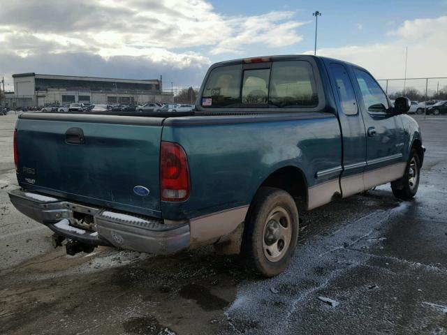 1FTEX17L1VNC74406 - 1997 FORD F150 GREEN photo 4