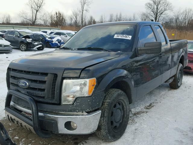 1FTEX1CW7AFD76975 - 2010 FORD F150 SUPER BLACK photo 2