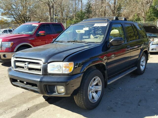 JN8DR09X22W659323 - 2002 NISSAN PATHFINDER BLACK photo 2