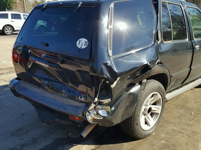 JN8DR09X22W659323 - 2002 NISSAN PATHFINDER BLACK photo 9